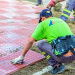 Juan Andreotti recorrió la renovación de la Ruta 202, frente al Virreyes Rugby Club