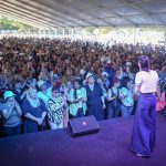 MAYRA EN LOS FESTEJOS POR EL DÍA DE LAS Y LOS TRABAJADORES MUNICIPALES