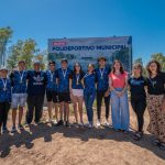 MARIEL RECORRIÓ LAS OBRAS DEL POLIDEPORTIVO DIEGO ARMANDO MARADONA JUNTO A DEPORTISTAS MORENENSES