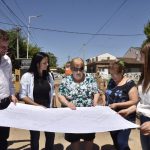 Noe Correa visitó la obra de cloacas en el barrio Textil