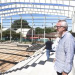 Julio Zamora monitoreó los avances del nuevo microestadio de Don Torcuato