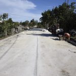 Noe Correa visitó la obra de pavimentación e hidráulica en la calle 9 de Marzo