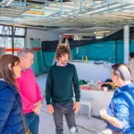 Juan Andreotti visitó las obras de renovación y ampliación del Hospital Provincial Cordero