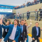 Juan Andreotti, Sergio Massa y Diego Giuliano inauguraron el Túnel de Sobremonte en San Fernando