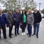 !Noe Correa, Leo Nardini y Luis Vivona, inauguraron el 3er tramo de la repavimentación de la calle Eva Perón