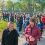 Juan Andreotti inauguró la renovación de dos plazas en el barrio San Jorge