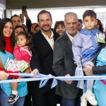 Ariel Sujarchuk y Tolosa Paz inauguraron el nuevo Centro de Desarrollo Infantil de Maquinista Savio