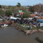 Malena Galmarini y Romina Barrios inauguraron el Muelle Vecinal de las Infancias y un nuevo espacio recreativo en el barrio Almirante Brown