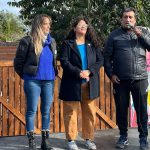 Malena Galmarini y Romina Barrios inauguraron el Muelle Vecinal de las Infancias y un nuevo espacio recreativo en el barrio Almirante Brown