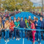 Juan Andreotti inauguró la nueva Pista de Atletismo junto a la Universidad de Luján