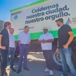 Juan Andreotti presentó nuevos camiones para el mantenimiento y cuidado de San Fernando